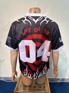 Camiseta de Fútbol Sublimada con Cuello en V para Hombre, con Estampado de Personajes de Rompecabezas, Malla Transpirable, Manga Corta, Diseño Gráfico Completo - Product Image 5