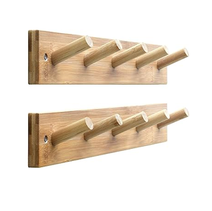 <b>Wall</b>-Mounted Wood Coat Hanger Top Price <b>Wall</b> Hanging Hat Hanger Bedroom Wooden Hanger Rack And Railling Coat Hanger - Product Image 5