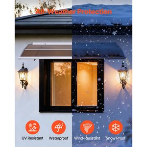 Tende da Sole per Finestre Esterne 37 x 47 Pollici con Staffa in ABS e Drenaggio per Protezione da Pioggia, Neve e Sole - Accessorio Premium per Finestre - Product Image 3