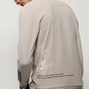 Sudadera Clásica Bordada de Invierno con Sensación Transpirable, Manga Larga, Personalizable para Transiciones Estacionales - Product Image 3