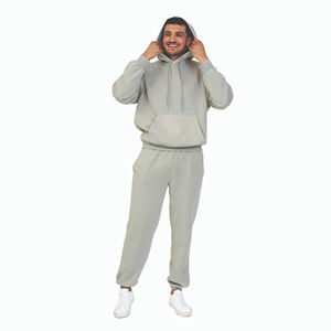 Survêtement décontracté à capuche pour homme, en polyester/coton, léger, séchage rapide, coupe-vent, impression de logo personnalisée, vente chaude - Product Image 1