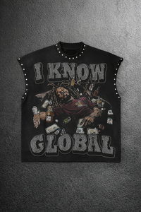 Men's Custom Cotton Heavy Weight Acid Washed T-Shirt Vintage Hip-Hop Streetwear Style Tank Sleeveless O-Neck Printed T-Shirts - Product Image 5