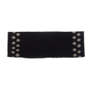 Foulard Sottile Ricamato con Perle a Foglia, Sciarpa Staccabile 70x180cm, Accessorio per il Collo - Product Image 1