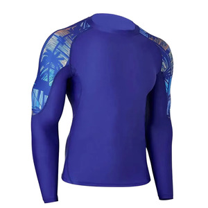Camiseta de Protección Solar para Hombre, Personalizada con Logotipo, Anti-UV, Transpirable, de Secado Rápido, Longitud Regular, Azul, con Peso de Tela de 120g, UPF50, Venta al Por Mayor - Product Image 1