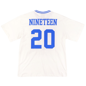 เสื้อยืดโอเวอร์ไซส์ลายฟุตบอล Zeta Phi Beta สีงาช้างสำหรับผู้หญิง พร้อมตัวอักษรกรีก ZPB หมายเลขแบบเชนิลล์ เสื้อทรงลำลองสำหรับชมรมนักศึกษา - Product Image 2