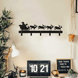Ganci Adesivi Impermeabili a Forma di Babbo Natale e Pupazzo di Neve per Appendere Calze Festive (Autoadesivi per Soggiorno) - Product Image 5