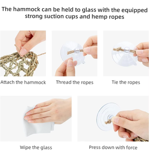 Hamac triangulaire en jonc de mer pour reptiles, transat pour dragon barbu, lit d'escalade pour gecko, iguane, caméléon, serpent, tortue en cage - Product Image 4