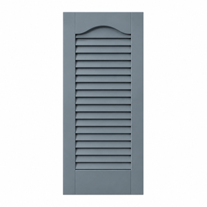 Volets de fenêtre à persiennes en bois de pin massif sur mesure, panneaux de volets à rail supérieur cintré pour projets extérieurs résidentiels, OEM ODM, écologiques - Product Image 1