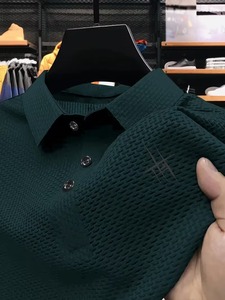 เสื้อถักเนื้อผ้าทอแบบเรียบสำหรับผู้ชาย แขนสั้น สไตล์ลำลอง แฟชั่นฤดูร้อน ระบายอากาศได้ดี มีสไตล์ รับผลิตตามแบบ ODM ออกแบบเองได้ - Product Image 2