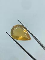 Opale de feu jaune naturelle, haute clarté, gemme transparente, taille poire, polissage brillant, bijoux tendance et à la mode, exportateur d'Inde, prix de gros