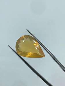 Ópalo de Fuego Amarillo Natural, Alta Claridad, Gema Transparente, Corte Pera, Alto Brillo, Joyería de Moda, Exportador de India, Precio al por Mayor - Product Image 5