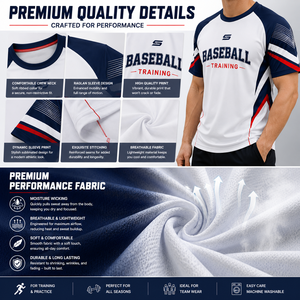 Camiseta de Calentamiento de Béisbol Personalizada, Top Deportivo de Alto Rendimiento, Ligero, de Secado Rápido, Ropa Deportiva para Equipos - Product Image 3