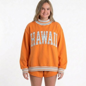 Best Quality <b>Women</b> Olive Green Letter Print Mockneck Sweatshirt And Shorts <b>2</b> <b>Piece</b> Set Long Sleeve Sporty Casual <b>Outfit</b> - Product Image 5