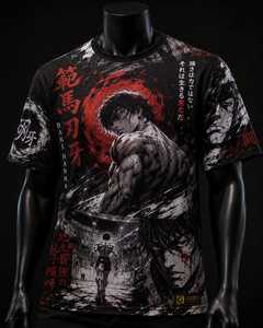 เสื้อยืดกราฟิกสไตล์อนิเมะ เสื้อยืดผ้าฝ้ายพรีเมี่ยม - Product Image 3