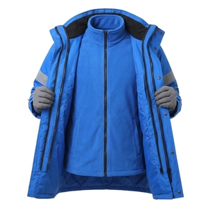 Custom OEM High Visibility Reflective <b>Winter</b> Safety <b>Parka</b> Jacket Waterproof Hooded Padded Workwear <b>Coat</b> for <b>Men</b> - Product Image 4