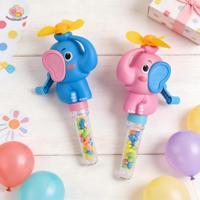 Coole Sommer-Handventilatoren aus Kunststoff, Lustige Mini-Ventilator-Spielzeuge mit Jelly-Bean-Lollipop-Bonbons, Halal-Zertifiziert für Kinder
