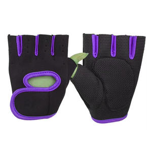 Unisex <b>Half</b> Finger Exercise Gloves Padded Anti <b>Slip</b> Gym Workout Gloves Breathable Weightlifting Fitness Palm Guard - Product Image 1