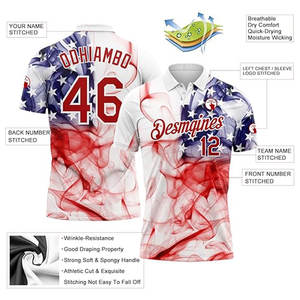 Camiseta de Polo de Golf Personalizada para Hombre, Camisetas de Tenis Personalizadas, Jersey de Boliche de Dos Botones para Niños, Jersey Deportivo Ligero y Transpirable - Product Image 2