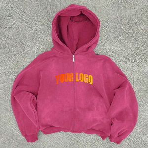 Vente en gros de sweats en molleton 100% coton biologique épais, de haute qualité, sans cordon, unis, coupe classique pour homme, personnalisables avec logo brodé - Product Image 1