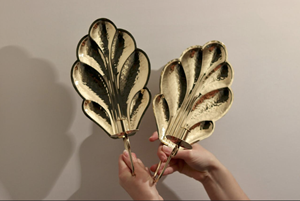 ชุดเชิงเทียนเหล็กทำมือเคลือบทองตกแต่งบ้านสไตล์โมเดิร์น โคมไฟติดผนัง ของตกแต่งคริสต์มาส - Product Image 5