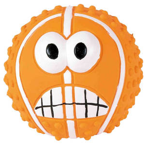 Ballon de jeu en latex de 7,5 cm, visages/couleurs assortis, jouet interactif et de mouvement pour animaux de compagnie - Product Image 2