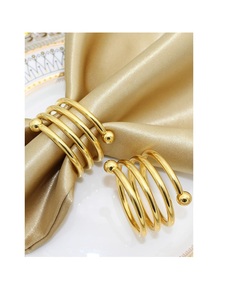 Luxury Table Metal Napkin <b>Ring</b> Designed For Refined Hospitality And Elegant Serving Displays - Product Image 4