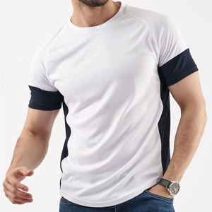 Service de production OEM ODM sur mesure en tissu de qualité supérieure, t-shirt pour homme, col rond, coton de qualité supérieure, marque privée, tee-shirt pour homme - Product Image 4