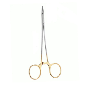 Pinzas Hemostáticas de Acero Inoxidable con Mango Dorado, Instrumento Quirúrgico Manual Reutilizable Clase I para Hemostasia, Kit Quirúrgico de Primeros Auxilios - Product Image 4