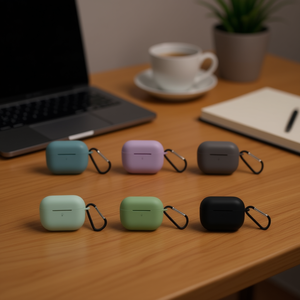 Funda de Silicona para Airpods Pro 3 con Mosquetón, Disponible en Varios Colores - Product Image 1