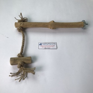 JAVAWOOD MANUFACTURER ของเล่นไม้ธรรมชาติสำหรับสุนัขพร้อมเชือก ผลิตในเวียดนาม ของเล่นแทะสำหรับสัตว์เลี้ยงในร่มที่ทนทาน - Product Image 6