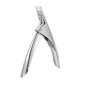 Cortauñas de acero al carbono con punta afilada, duradero, recto, plateado, nuevo diseño, logotipo personalizado, cortador de uñas postizas - Product Image 1