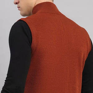 Pulls en tricot pour hommes chauds et élégants pour l'hiver, avec fermeture éclair, logo brodé personnalisé - Product Image 5