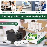 Rollo de Papel Térmico Evergreen (80 mm x 75 mm) 76x77 mm Pos 80x70 mm 80*78 80x80 mm 48 g/m²