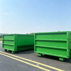 Venta Directa: Contenedor de Basura Rodante de Acero al Carbono Estilo Bañera Verde para Empresas de Residuos - Product Image 2