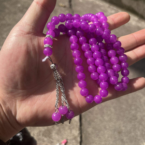 ลูกประคำเรซิ่นใสแบบคริสตัล ประดับด้วยลูกปัดทำมืออย่างสวยงามสำหรับการสวดมนต์ของชาวมุสลิม ลูกประคำเรซิ่นร่วมสมัยพร้อมตัวคั่นตกแต่งแบบ B - Product Image 6