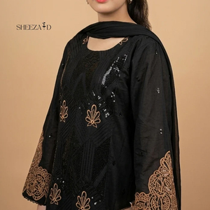 Collection de robes d'été imprimées en coton non cousues, style shalwar kameez pakistanais, vente en gros - Product Image 2
