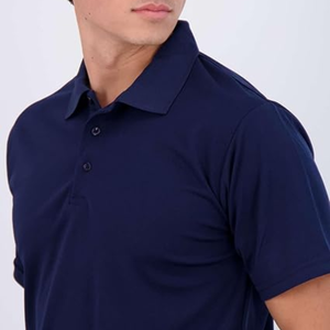 Vente en gros de chemises de golf pour hommes à manches courtes, pour l'entraînement sportif, respirantes, 100% polyester, fournisseur - Product Image 4