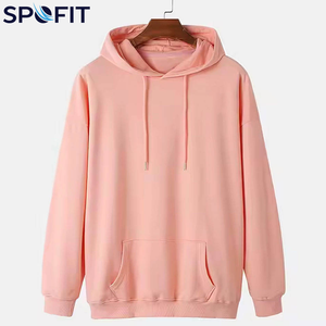 Sudadera con Capucha Oversize Vintage Estilo Urbano para Hombre, con Logo Personalizado, Estampado Puff, Hombro Caído, Lisa, Unisex - Product Image 1