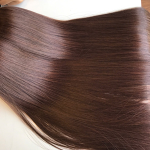 Vente chaude brut vietnamien couleur brune os droit Super longue taille Top qualité cheveux vietnamiens crus 100% cuticule alignée - Product Image 1
