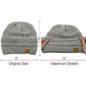 Bonnet en jacquard uni à prix raisonnable pour hommes et femmes, meilleure qualité, nouveau style, bonnet en jacquard unisexe - Product Image 6