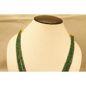 Emerald Cutting <b>Beads</b> 5 Lines Zambian 4 Strands Loose <b>Beads</b> <b>Green</b> for <b>Necklace</b> Making TATIWALAS GEMS and JEWELLERY Model Em 3 - Product Image 4