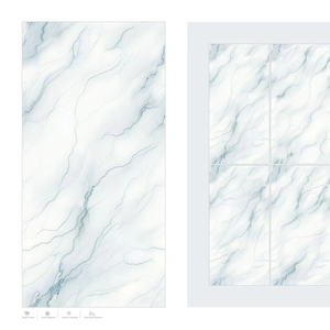 กระเบื้องพอร์ซเลนหรูหราสไตล์เมือง ขนาด 60x120 ซม. 600x1200 มม. 24x48 นิ้ว ผิวมันเงา ขนาดใหญ่พิเศษ คุณภาพพรีเมียม สำหรับตกแต่งภายในโดยนักออกแบบ - Product Image 1