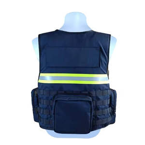 Gilet de sécurité incendie personnalisé en polyester ignifuge et réfléchissant, haute visibilité, tactique, style fendu, pour situations d'urgence - Product Image 3