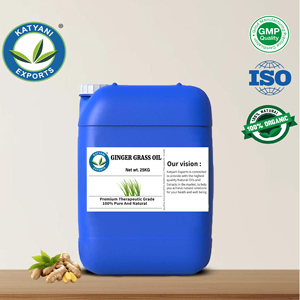 Aceite esencial de hierba de jengibre 100% puro y natural (Cymbopogon martini) destilado al vapor, formulación terapéutica por KatyanI Exports - Product Image 4
