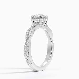 SOJ <b>Ring</b> 07 Round Cut 925 Silver Plated Luxe Petite Twisted Vine Moissanite <b>Ring</b> GRA Certified 2ct D Wedding Anniversary <b>Ring</b> - Product Image 2