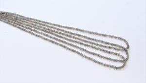 ลูกปัดลาบราดอไรต์สีน้ำเงินสดใสทรงกลมเรียบขนาด 2.5-3 มม. ลูกปัดพลอยลาบราดอไรต์ 16 นิ้ว ลาบราดอไรต์ธรรมชาติทรงกลมเรียบ - Product Image 2