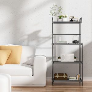 Scaffale porta microonde a 4 livelli per cucina, unità con ripiani in metallo - Product Image 2