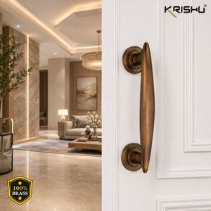 Matte Bronze Brass Pull <b>Handle</b> Arrow Style <b>Cabinet</b> <b>Door</b> Hardware for Furniture <b>Kitchen</b> Dining Wardrobe Interior Applications - Product Image 4