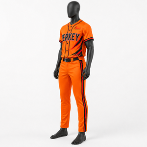 Vêtements de sport professionnels pour équipes, dotés d'un matériau léger et respirant, pour les entraînements de club, uniformes de baseball et les matchs de compétition. - Product Image 4