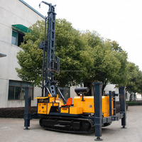 Foreuse de puits d'eau sur chenilles Kaishan KW600 450m, moteur de pompe 113kW, moteur Yuchai, couple rotatif de 8 500 Nm pour forages profonds